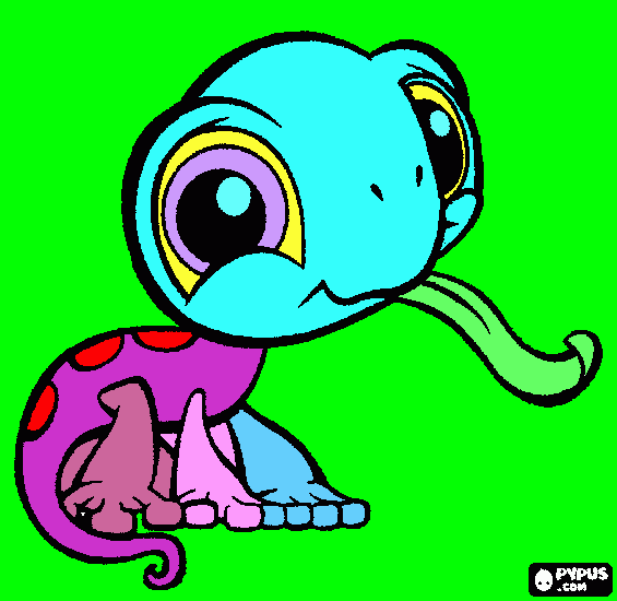 lagartin para colorear