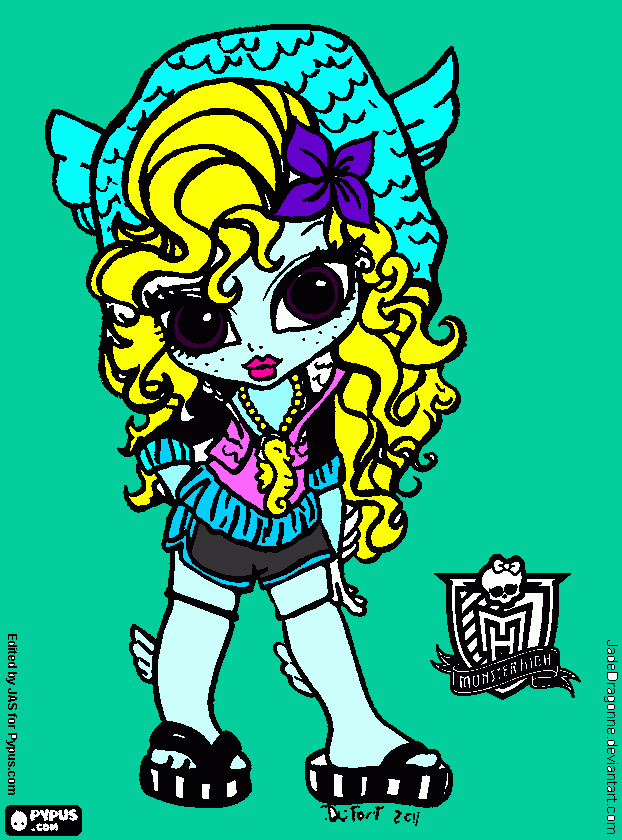 laguna blu para colorear