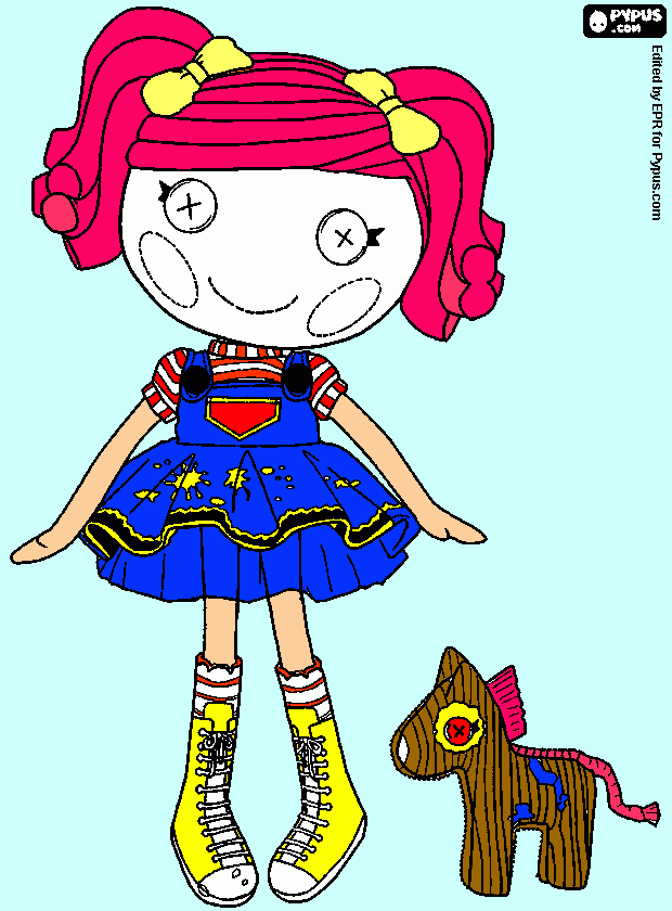 lalaloopsy 1 para colorear