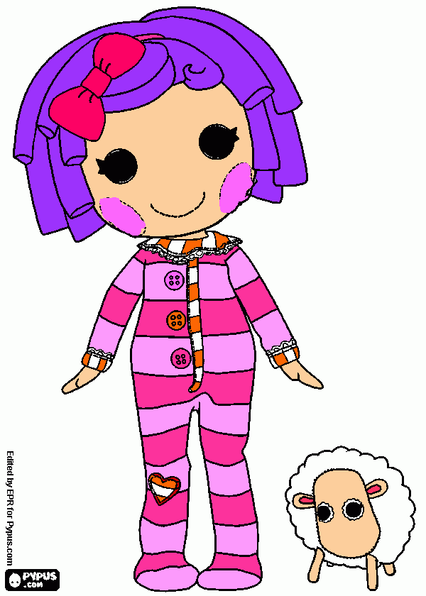 Lalaloopsy Pillow para colorear