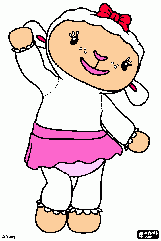 lambie para colorear