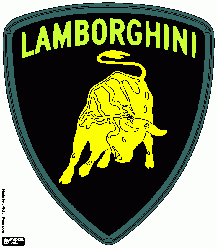 lamborghini para colorear