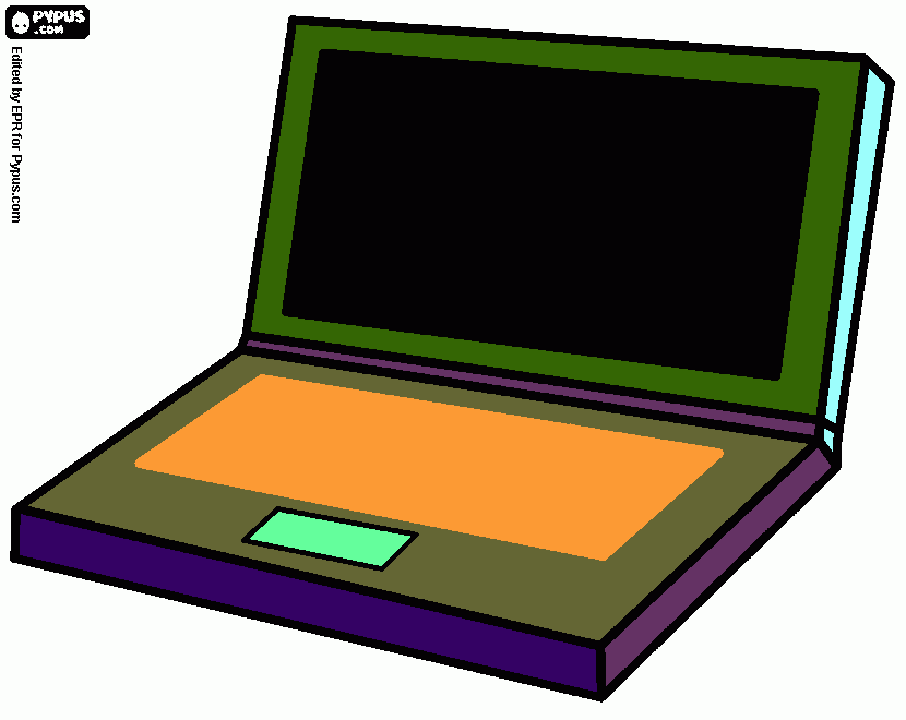 LAP TOP para colorear