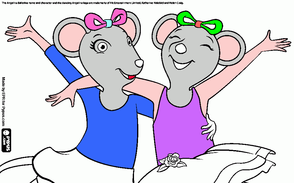 las ratonas para colorear
