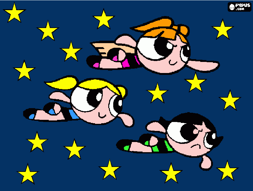 Las Super Nenas para colorear