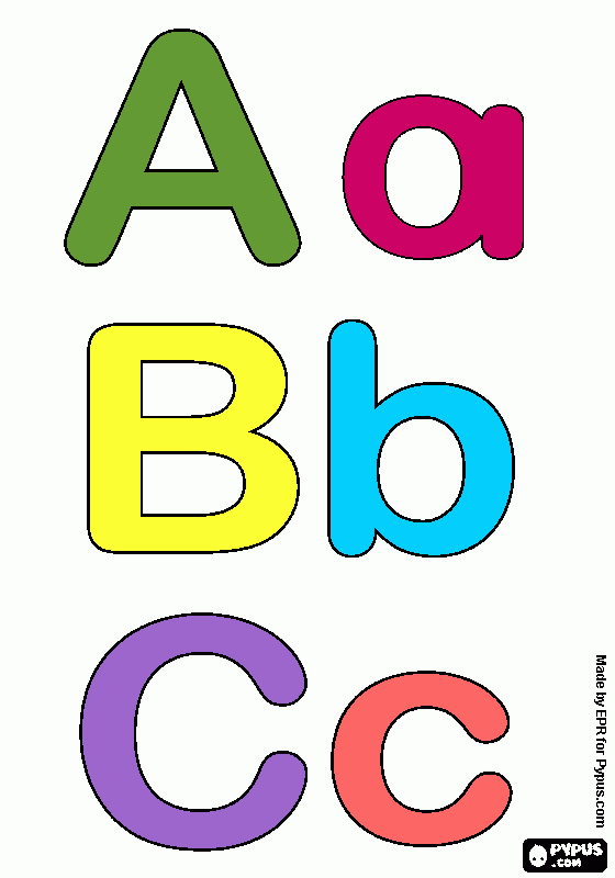 las vocales para colorear