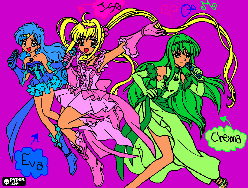 las xicas para colorear
