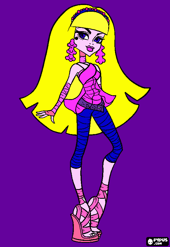 LAURA MONSTER HIGH  para colorear