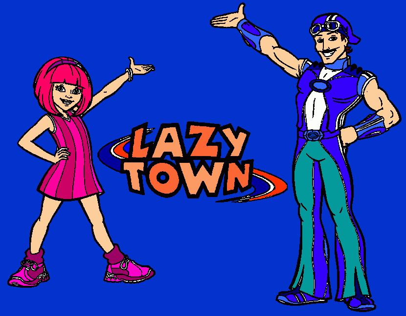 lazytown para colorear