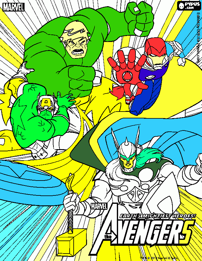 leandro heroes para colorear