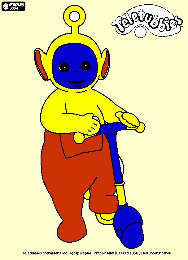 Leandro teletubbies para colorear