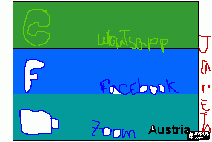 Lenguaje y literatura: whatsapp, facebook, zoom para colorear