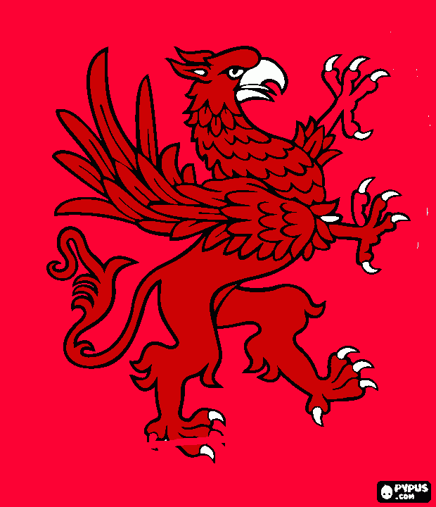 leon aguila para colorear