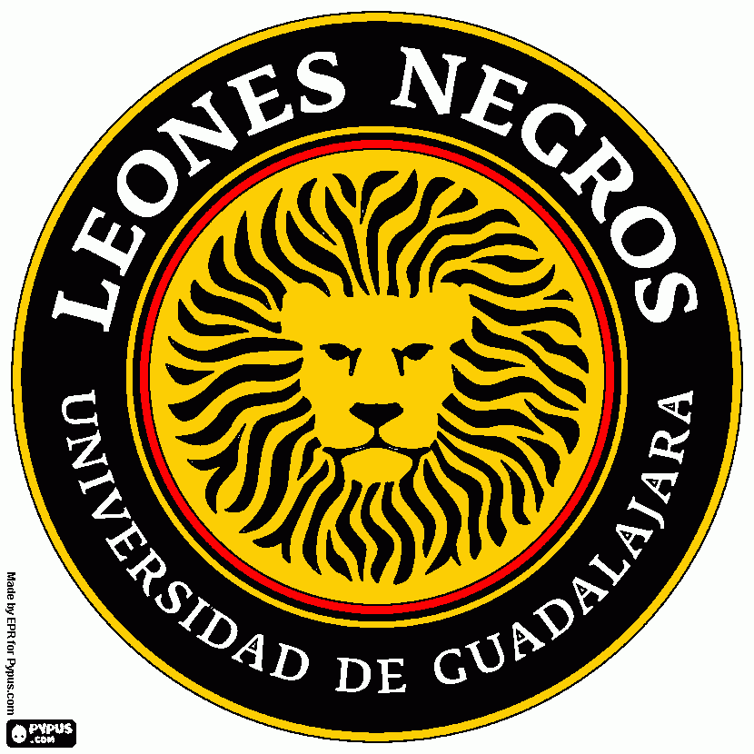 LEONES NEGROS para colorear