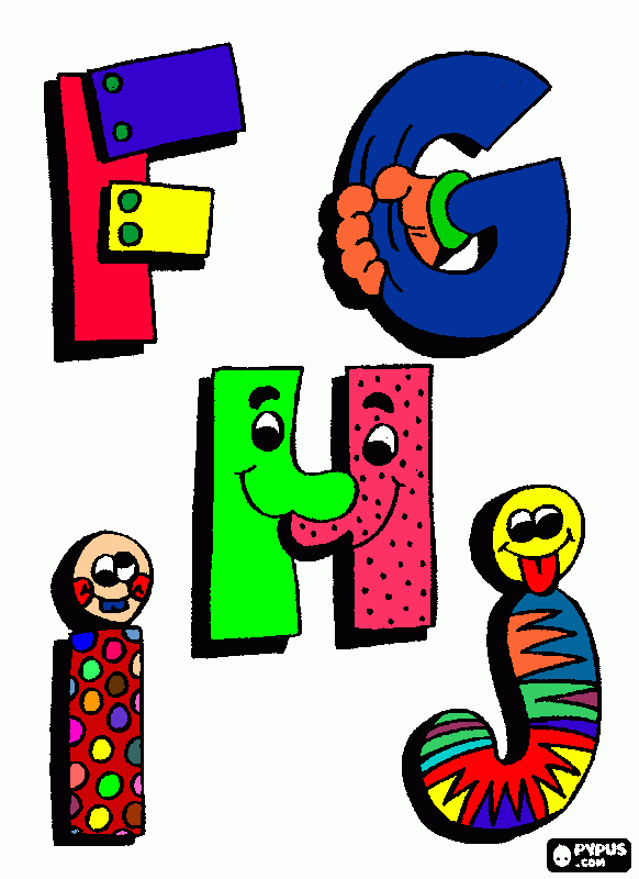 letras lindas para colorear