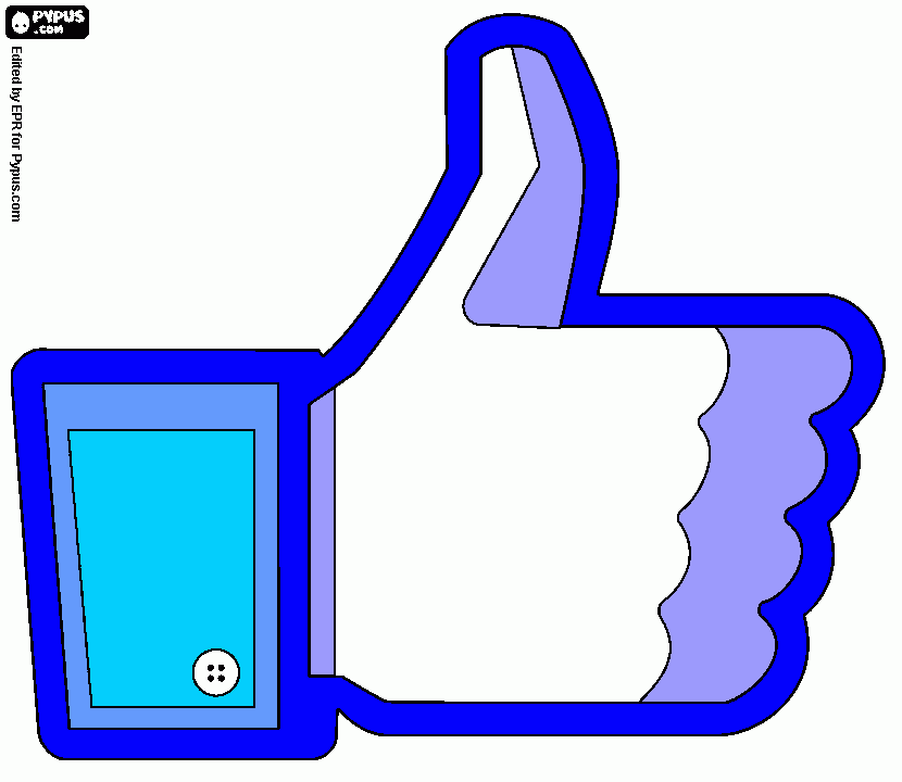 Like de Facebook para colorear