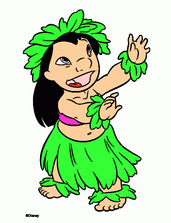 lilo  y  estit para colorear