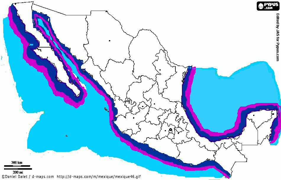 Limites territoriales para colorear