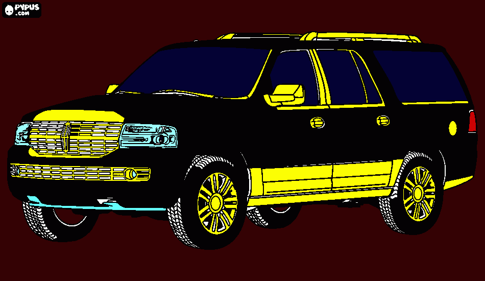 lincoln navigator  para colorear