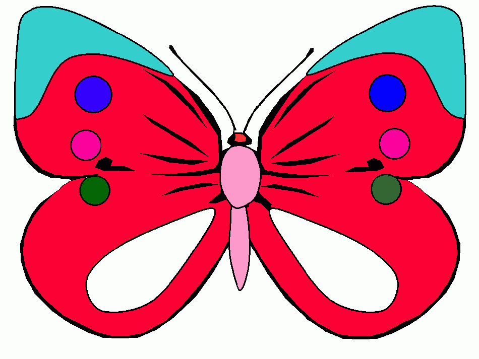 linda mariposa para colorear