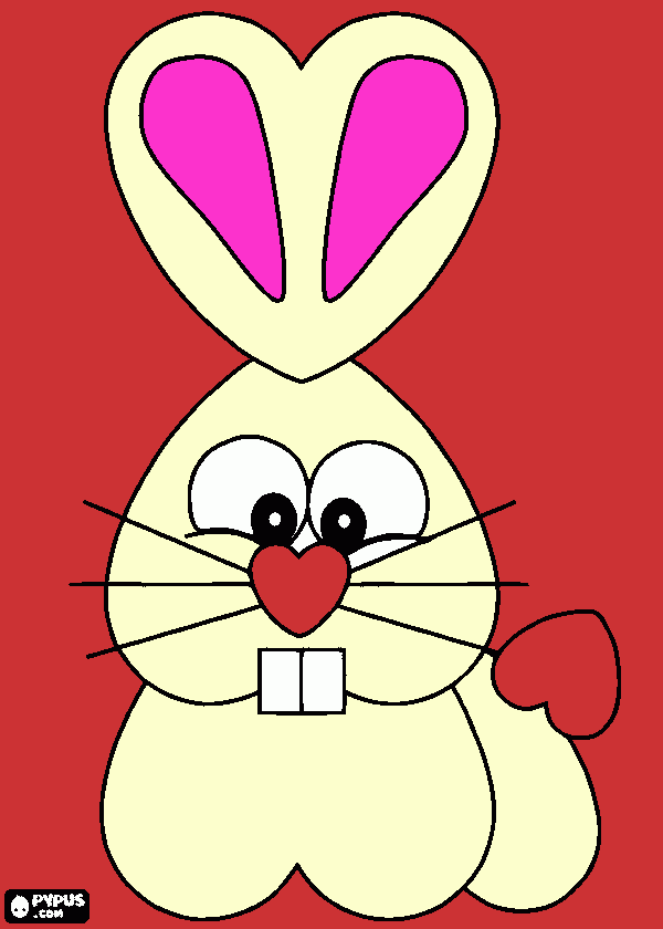 lindo conejo para colorear