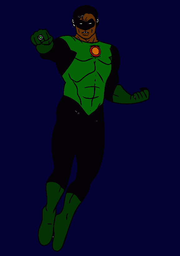 linterna verde para colorear