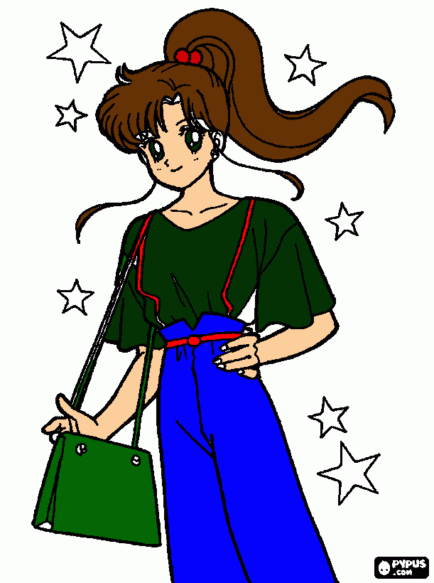 lita con uniorme nuevo para colorear