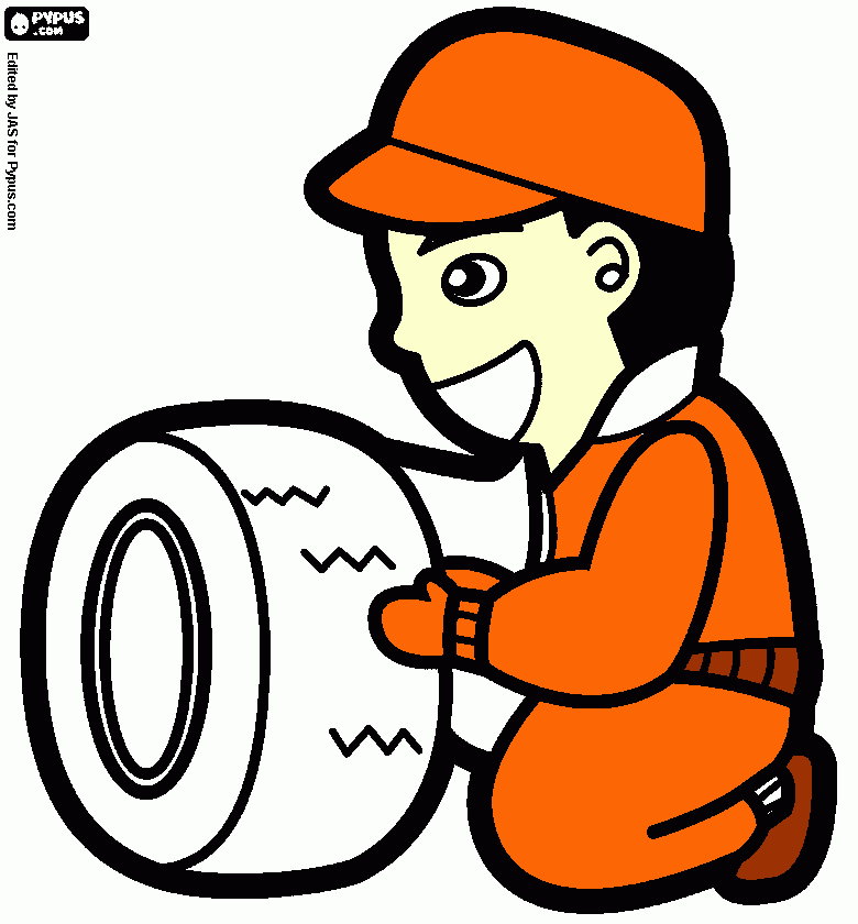 llantero para colorear