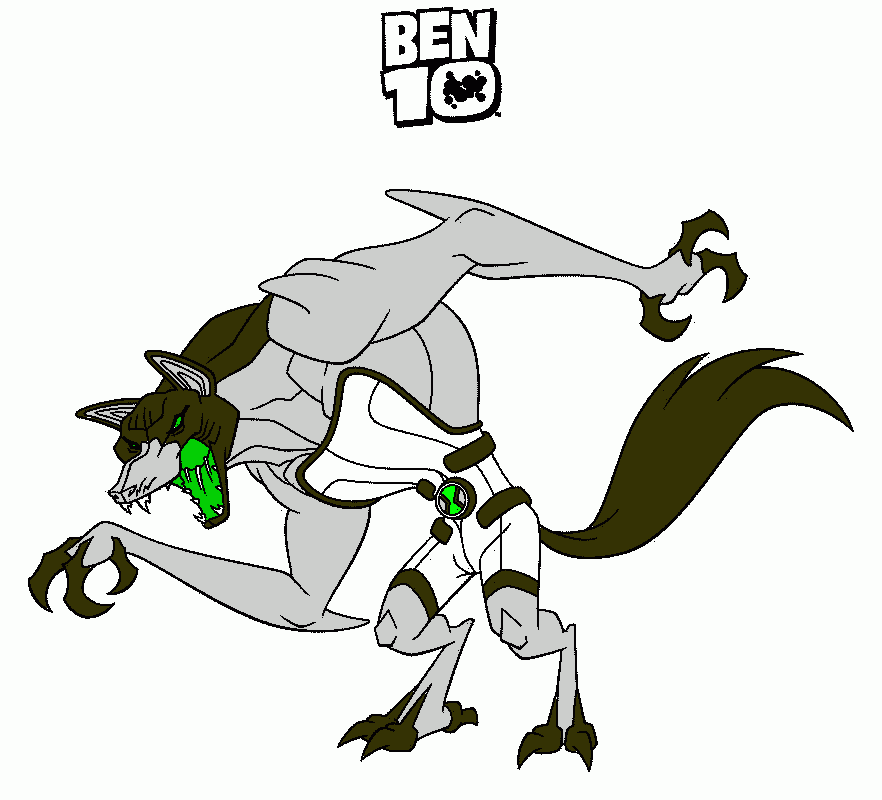 LOBO BEN 10 para colorear