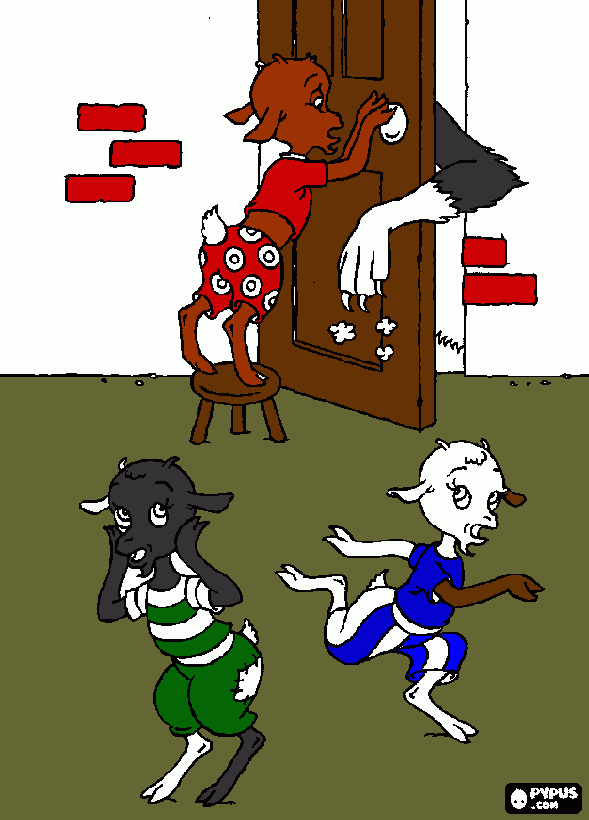 lobo pata blanca para colorear