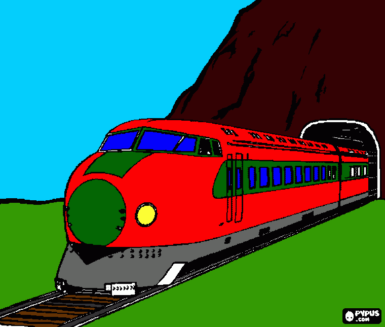 Locomotora Ferromex para colorear