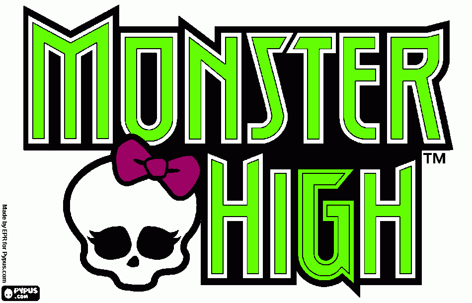 lodo de monster high para colorear
