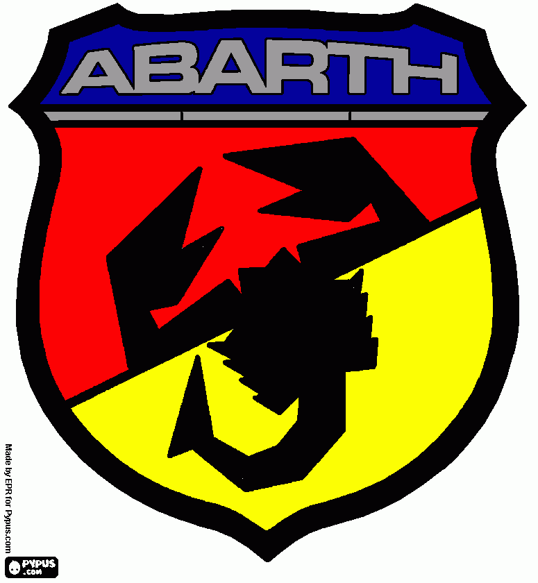 Logo Abarth para colorear