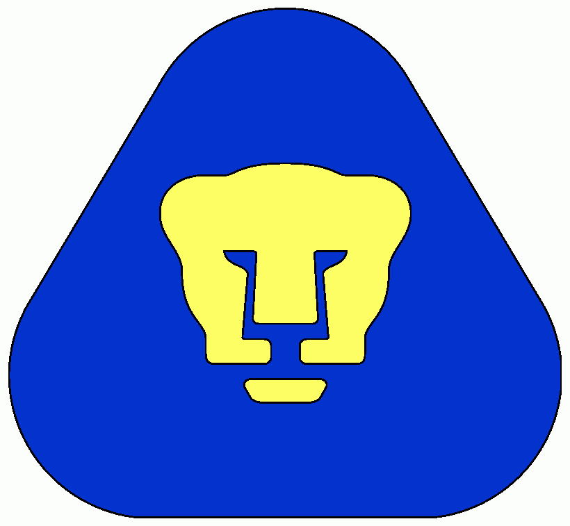 logo de de equipo de pumas para colorear