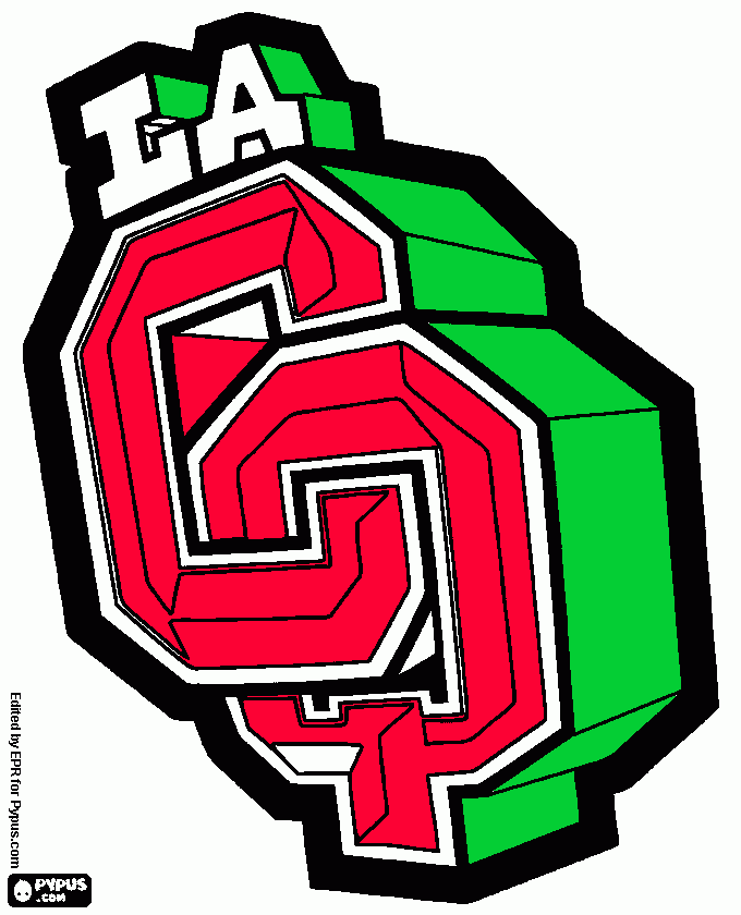 logo de la cq para colorear