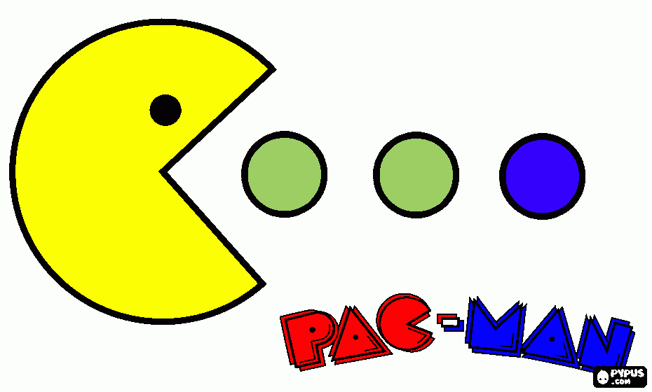 Logo de PAC-MAN para colorear
