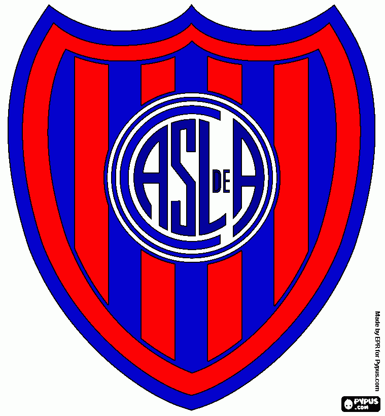 logo de san lorenzo para colorear