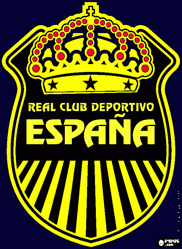 logo del real españa para colorear