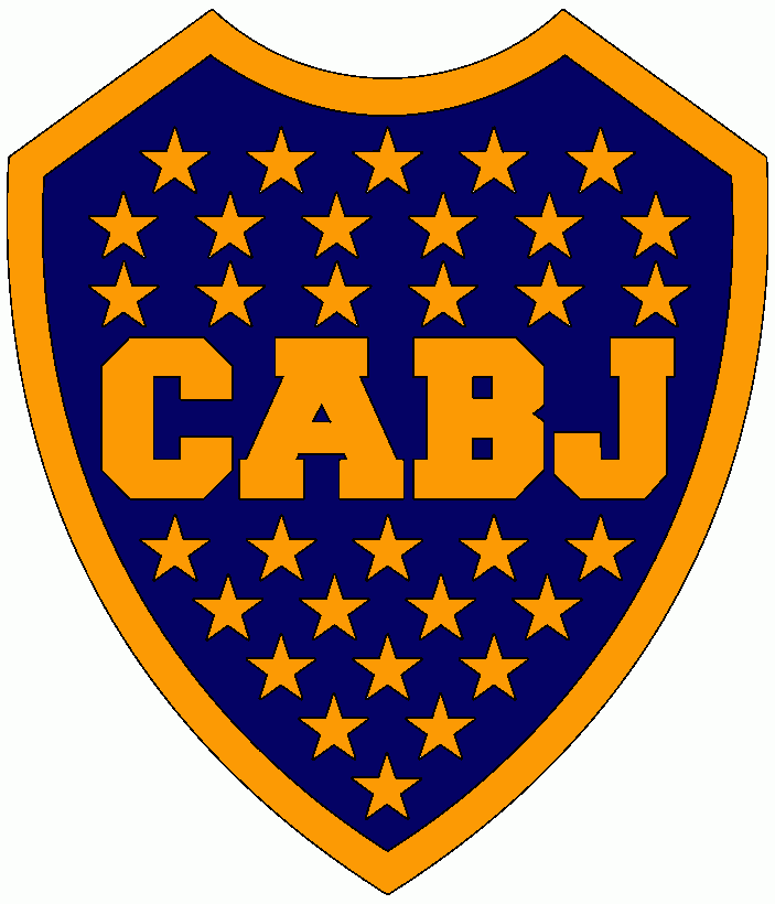 logo escudo de Boca juniors para colorear