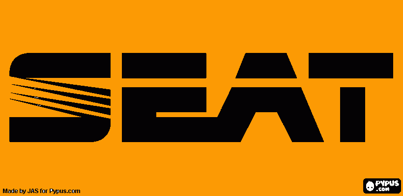 logo seat para colorear