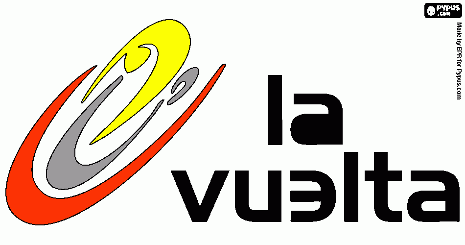 LOGO VUELTA CICLISTA A ESPAÑA para colorear