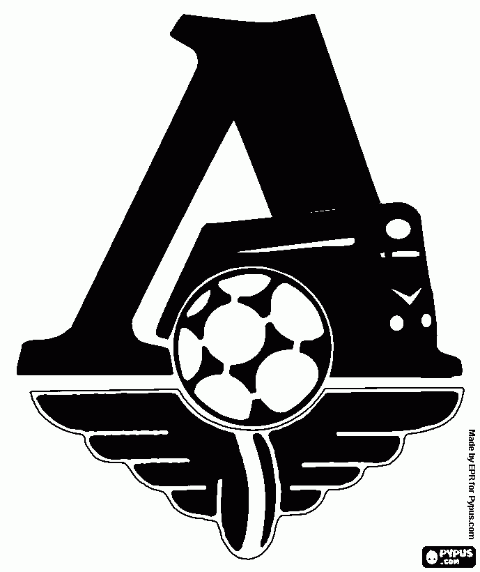lokomotiv moscu en negro para colorear