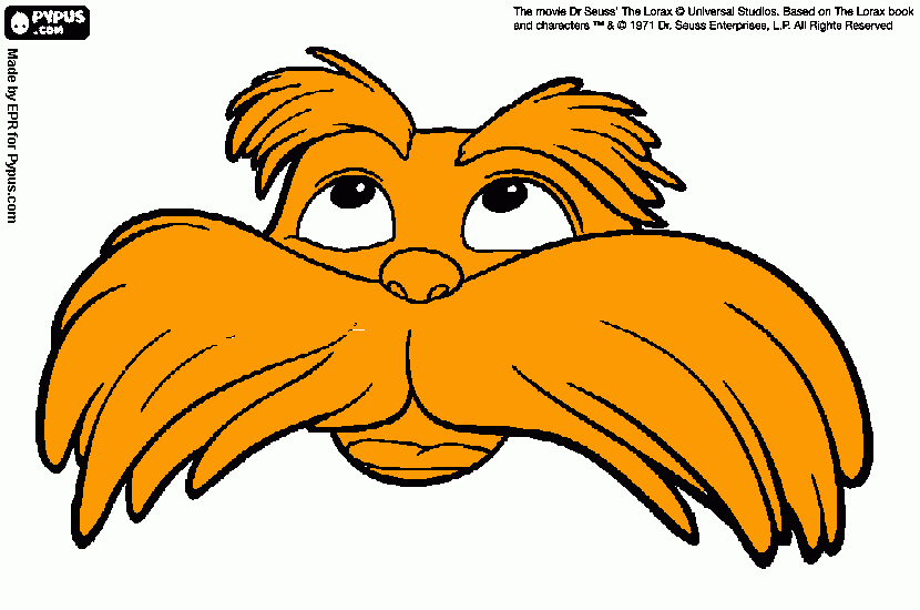 lorax para colorear