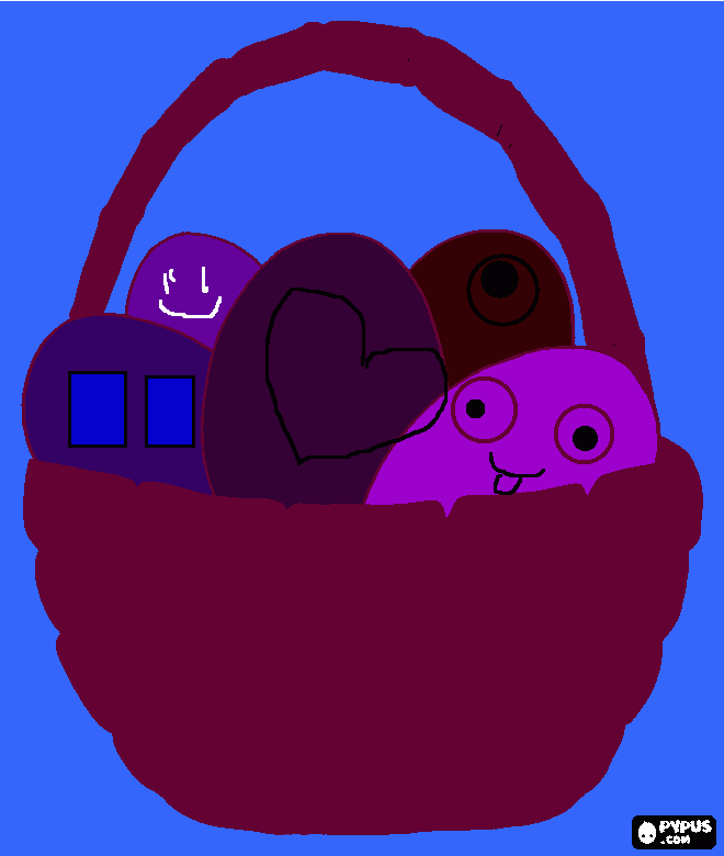 los huevos locos para colorear