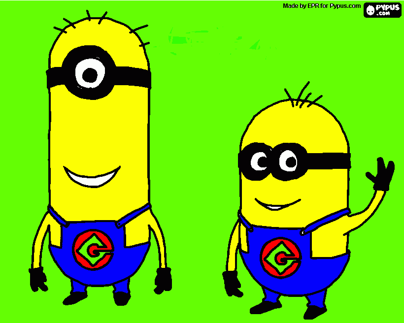 los minnios para colorear