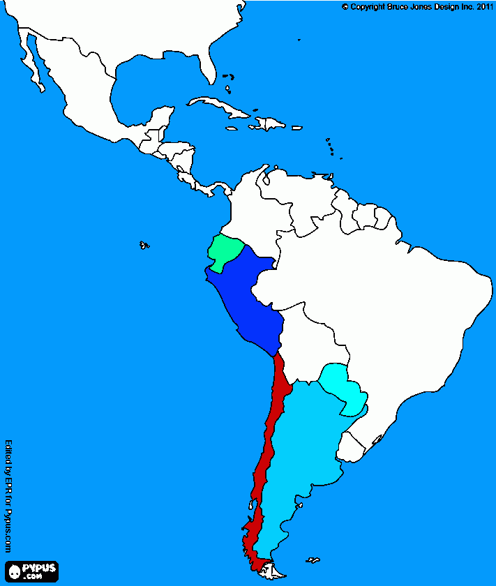 los paises donde vivieron los incas para colorear