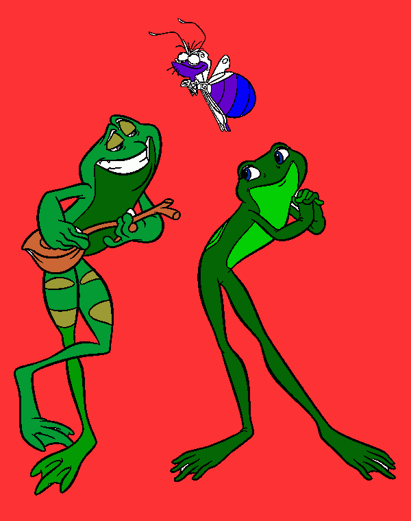 los sapos para colorear
