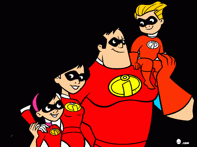 los superueres de elastiger para colorear