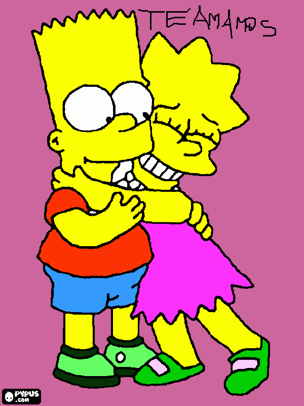 luciana y efrain  para colorear
