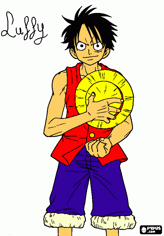 Luffy D.Monkey para colorear